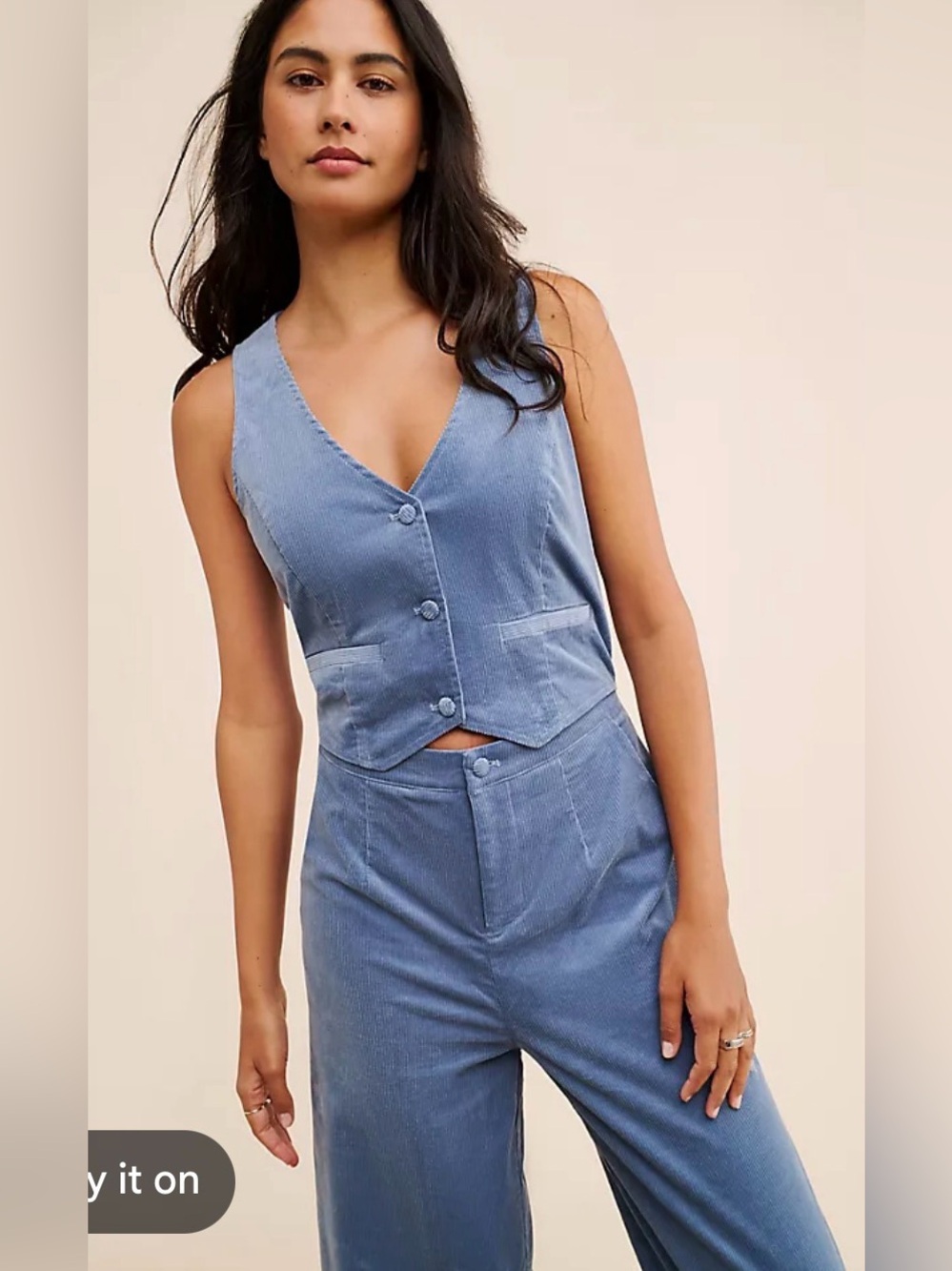 Anthropologie corduroy twofer jumpsuit NWT